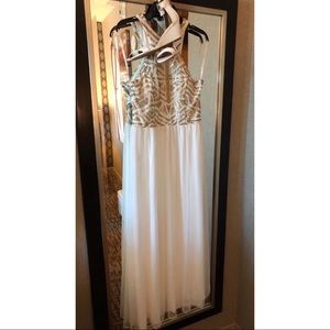 Geometric Sequin A-Line Dress